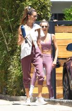 ALESSANDRA AMBROSIO and LUDI DELFINO Leaves Pilates Class in West Hollywood 05/04/2021