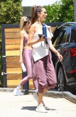 ALESSANDRA AMBROSIO and LUDI DELFINO Leaves Pilates Class in West Hollywood 05/04/2021
