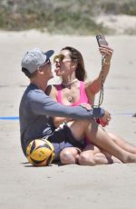 ALESSANDRA AMBROSIO and Richard Lee Out at a Beach in Santa Monica 05/23/2021