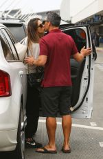 ALESSANDRA AMBROSIO and Richard Lee Out Kissing at LAX in Los Angeles 05/12/2021