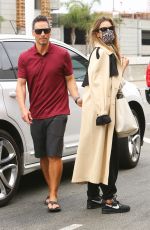 ALESSANDRA AMBROSIO and Richard Lee Out Kissing at LAX in Los Angeles 05/12/2021