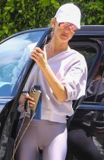 ALESSANDRA AMBROSIO Arrives for a Workout in Los Angeles 04/30/2021