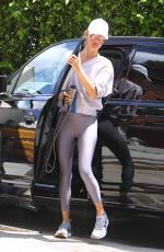 ALESSANDRA AMBROSIO Arrives for a Workout in Los Angeles 04/30/2021