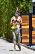 ALESSANDRA AMBROSIO at a Private Gym in Beverly Hills 05/20/2021