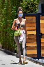 ALESSANDRA AMBROSIO at a Private Gym in Beverly Hills 05/20/2021