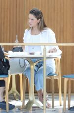 ALESSANDRA AMBROSIO at Bottega Louie in West Hollywood 05/18/2021