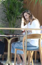ALESSANDRA AMBROSIO at Bottega Louie in West Hollywood 05/18/2021