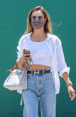 ALESSANDRA AMBROSIO at Bottega Louie in West Hollywood 05/18/2021
