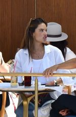 ALESSANDRA AMBROSIO at Bottega Louie in West Hollywood 05/18/2021