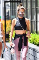 ALESSANDRA AMBROSIO Heading to Pilates Class in Los Angeles 05/24/2021
