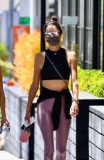 ALESSANDRA AMBROSIO Heading to Pilates Class in Los Angeles 05/24/2021