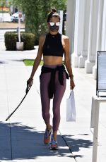ALESSANDRA AMBROSIO Heading to Pilates Class in Los Angeles 05/24/2021