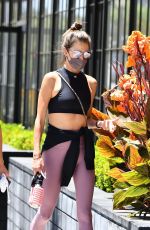 ALESSANDRA AMBROSIO Heading to Pilates Class in Los Angeles 05/24/2021