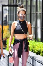 ALESSANDRA AMBROSIO Heading to Pilates Class in Los Angeles 05/24/2021