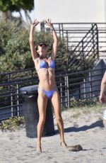 ALESSANDRA AMBROSIO in Bikini at Volleyball Practice in Malibu 05/05/2021
