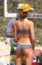 ALESSANDRA AMBROSIO in Bikini Playing Volleyball at a Beach in Santa Monica 05/08/2021