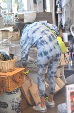 ALESSANDRA AMBROSIO in Tie-dye Jumpsuit Out Shopping in Brentwood 05/19/2021