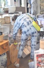 ALESSANDRA AMBROSIO in Tie-dye Jumpsuit Out Shopping in Brentwood 05/19/2021