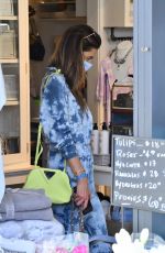 ALESSANDRA AMBROSIO in Tie-dye Jumpsuit Out Shopping in Brentwood 05/19/2021