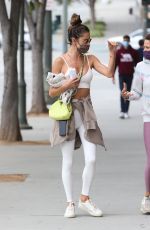 ALESSANDRA AMBROSIO Leaves Pilates Class in Los Angeles 05/10/2021