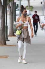 ALESSANDRA AMBROSIO Leaves Pilates Class in Los Angeles 05/10/2021