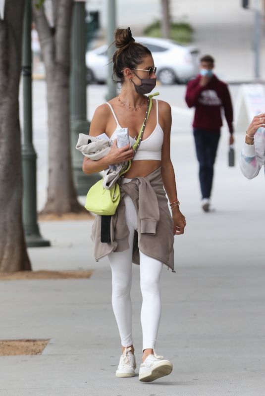 ALESSANDRA AMBROSIO Leaves Pilates Class in Los Angeles 05/10/2021