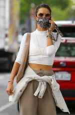 ALESSANDRA AMBROSIO Out for Lunch at Bottega Louie in West Hollywood 05/15/2021