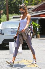 ALESSANDRA AMBROSIO Out for Lunch at Brentwood Country Mart 05/17/2021