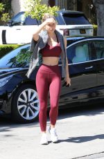 ALEXIS REN Heading to Pilates Class in Los Angeles 05/02/2021