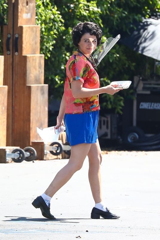 ALIA SHAWKAT on the Set of Being the Ricardos in Los Angeles 04/30/2021