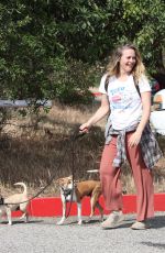 ALICIA SILVERSTONE Out with Her Dogs in Los Angeles 05/03/2021
