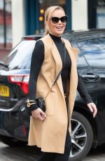 AMANDA HOLDEN Leaves Heart Breakfast Show in London 05/04/2021