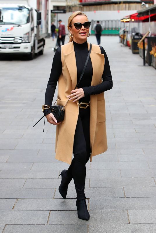 AMANDA HOLDEN Leaves Heart Breakfast Show in London 05/04/2021