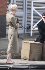 AMBER ANDERSON on the Set of Peaky Blinders in Manchester 05/05/2021