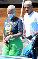 AMBER ROSE and Alexander Edwards Out in Beverly Hills 05/07/2021