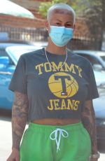 AMBER ROSE and Alexander Edwards Out in Beverly Hills 05/07/2021