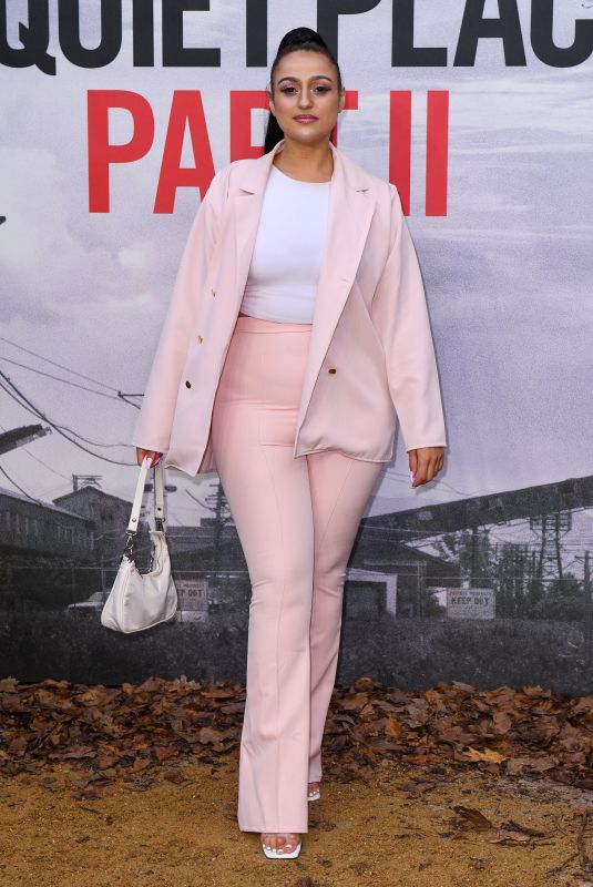AMEL RACHEDI at A Quiet Place, Part 2 Screening in London 05/20/2021