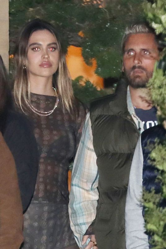 AMELIA HAMLIN and Scott Disick at Nobu in Malibu 05/07/2021