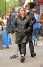 AMY SCHUMER Arrives on the Set of Life & Beth in New York 05/07/2021