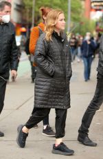 AMY SCHUMER Arrives on the Set of Life & Beth in New York 05/07/2021