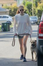 ANNA OSCEOLA Out with Her Dog in Los Feliz 05/22/2021