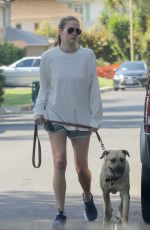 ANNA OSCEOLA Out with Her Dog in Los Feliz 05/22/2021