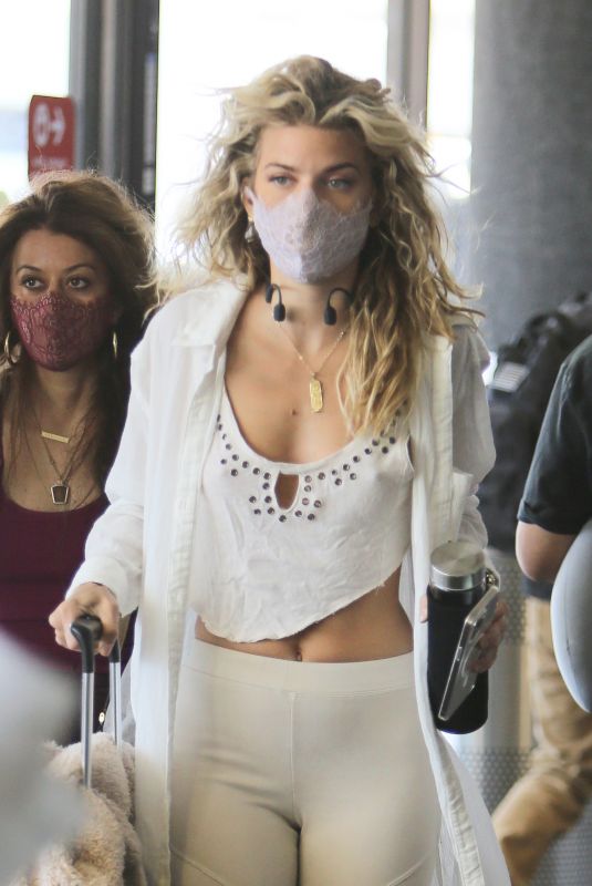 ANNALYNNE MCCORD at LAX Airport in Los Angeles 05/03/2021