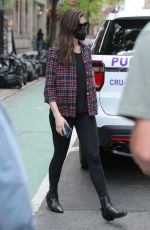 ANNE HATHAWAY on the Set of We Work in New York 05/11/2021