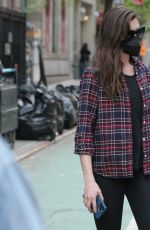 ANNE HATHAWAY on the Set of We Work in New York 05/11/2021
