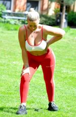 APOLLONIA LLEWELLYN Workout in a Park in Manchester 05/15/2021