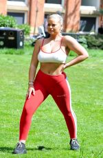 APOLLONIA LLEWELLYN Workout in a Park in Manchester 05/15/2021