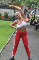 APOLLONIA LLEWELLYN Workout in a Park in Manchester 05/15/2021