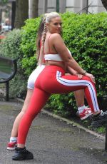 APOLLONIA LLEWELLYN Workout in a Park in Manchester 05/15/2021