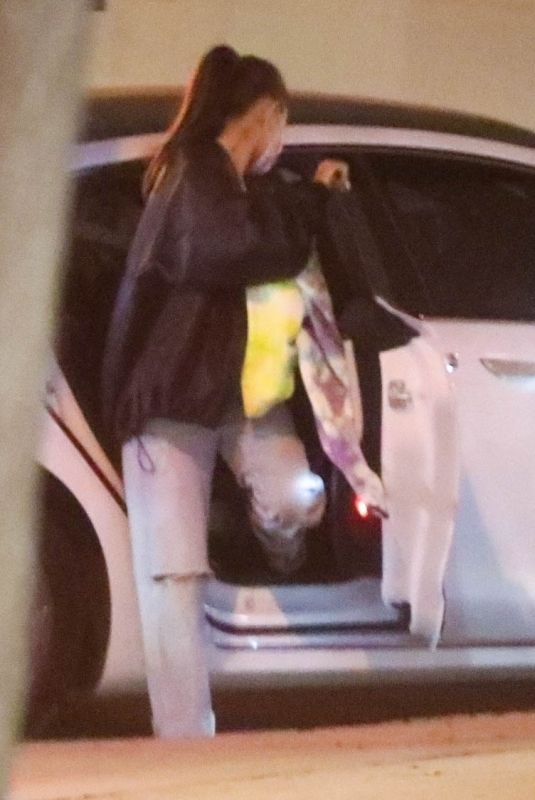 ARIANA GRANDE Out with Friends in Los Angeles 05/07/2021